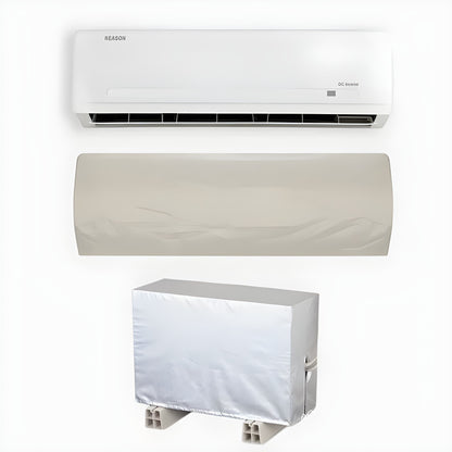 AC Cover - (Inner + Outer Unit Set) - Silver Grey