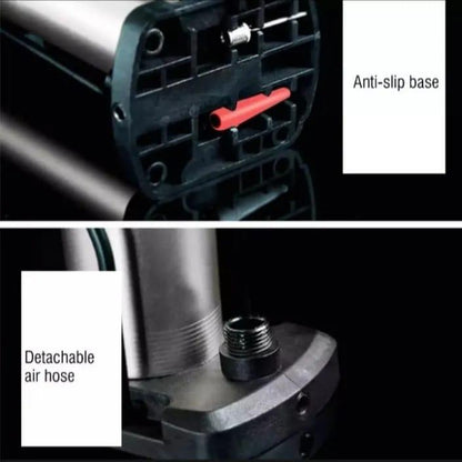 Foot Air Pump with Meter Guage & Nozzles (Free Delivery)