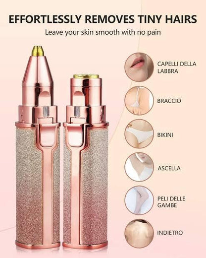 2 in 1 Rechargeable Eyebrow Facail Hair Remover With Free Delivery