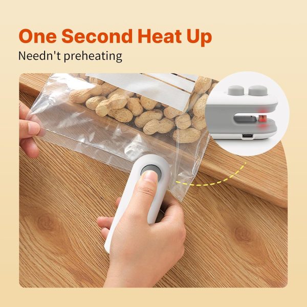 High Quality Heat Sealing Machine 2 in 1 Cutting & Sealer USB Rechargeable Plastic Sealer (Delivery Free)