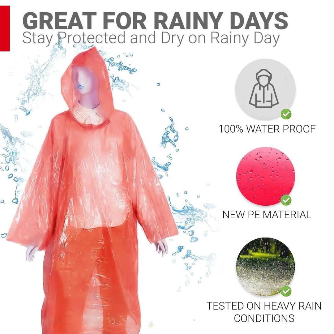 Plastic Reusable Rain Suit with Free Delivery