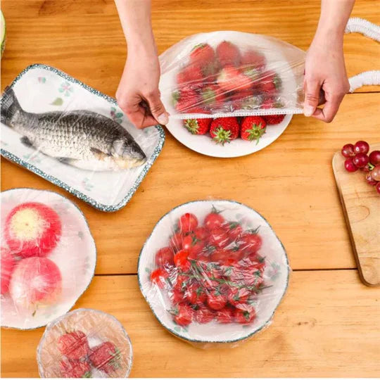 Reusable Elastic Food Storage Covers (100 pcs) FREE DELIVERY🚚