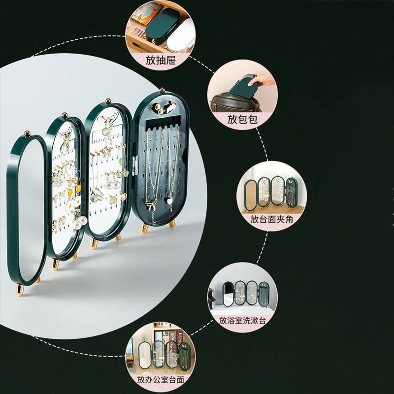 Jewelry Cabinet Organizer with Mirror